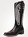 RONILURN Women Cowgirl Boots Cowboy Boots Mid Calf Western Low Chunky Heel Classic Embroidery Fashion Pull Up Square Toe for Dressing Party Concert