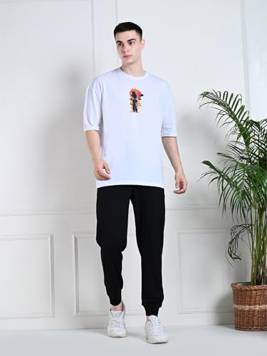 Image of FITINC Soft Cotton Joggers for Men | Regular Fit Summer Jogger for Gym, Running, Walking, Training with Zipper Pockets & Cuffed Ankles for Casual Outings