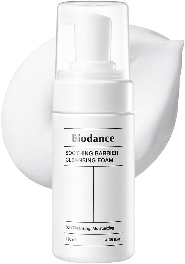 BIODANCE Soothing Cleansing Foam with Micro Bubbles Gentle and Gentle Facial Cleanser | 4.06 fl.oz, 120 ml