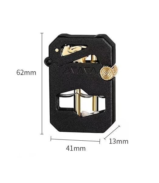 Encendedores de queroseno vintage con ventana de aceite transparente y llama suave 7