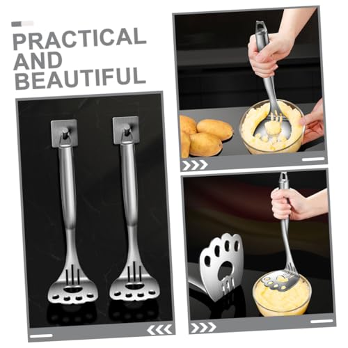 Kartoffelstampfer, Kartoffelstampfer Handstampfer Kartoffelbrei Werkzeug Kartoffelsieb Reispresse Stampfer Bananenbrecher Knoblauchzerkleinerer Gemüse Metall Kartoffelwolf Edelstahl Extrusionsmaschine