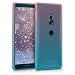 Produktbild kwmobile Hülle kompatibel mit Sony Xperia XZ3 - Handyhülle - Handy Case Zwei Farben Pink Blau Transparent