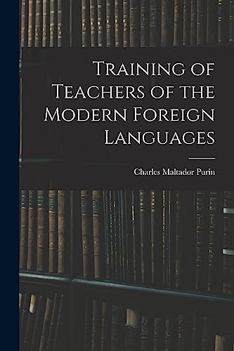 Training of Teachers of the Modern Foreign Languages