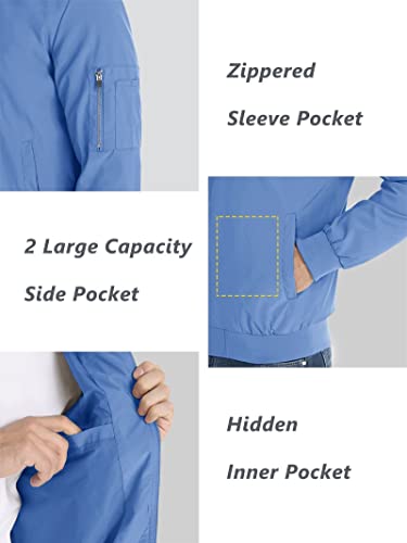 Kefitevd Jackets For Men Fall Jacket Lightweight Bomber Jacket Men Windproof Tactical Military Jackets For Men Outdoor Fashion Coat #TOP4