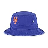 47 MLB Team Color Core Bucket Hat, Adult One Size Fits All (New York Mets)