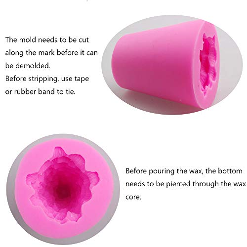 Hpamba Albero di Natale 3D Candela in Silicone 3D