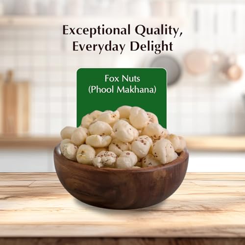 Image of Amazon Brand - Vedaka Fox Nuts (Phool Makhana) | 200 g | Light & Crunchy | No Artificial Flavours & No Preservatives