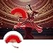 Lace Folding Fan Traditional Dance Performance Accessory for Cultural Festival and Cheongsam Fashion Shows