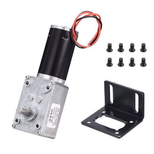 Moteur à engrenage à vis sans fin DC 12V 5 tr/min réversible