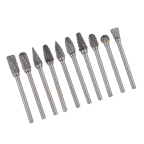 Set de 10 fresas rotativas de carburo de tungsteno miniatura 1