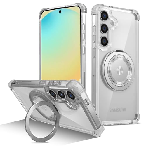 Coque Samsung S24 FE antichoc rotative 360 compatible avec chargement sans fil