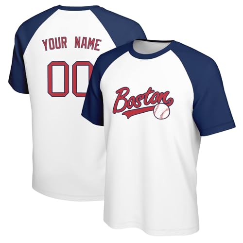 Image of ANTKING T-Shirt Custom Name Number Crewneck Short Sleeve for Men Youth Gifts