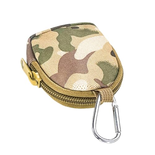 Tiny Bagsキーホルダー - 最適なコスメケース | ポータブルバックパックキーホルダーポーチ | キーポケットリップスティックバッグ | 小さなバックパック小銭入れ | キー、コイン、イヤホン用のかわいいジッパーウォレットバッグ。, カーキ, Re