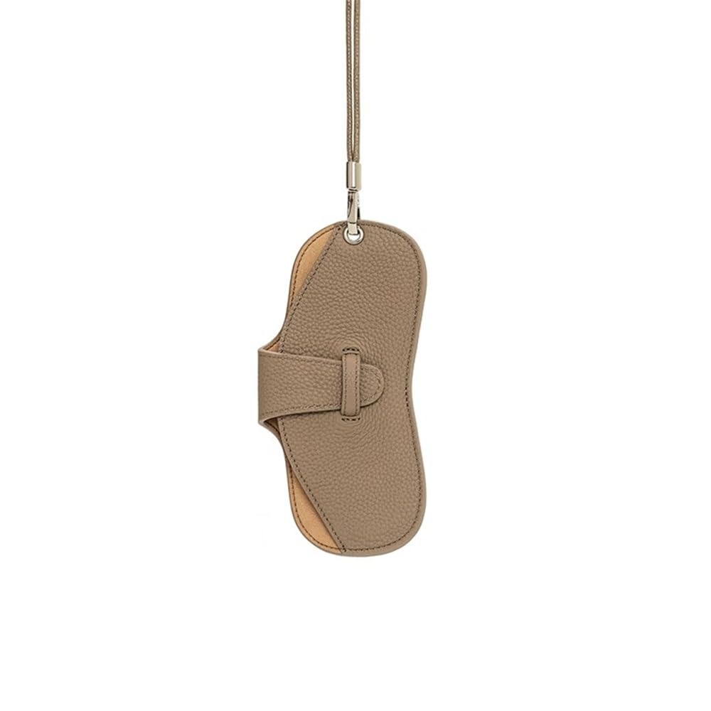 Gafas Portátil Funda Estuche de cuero portátil for gafas sol, funda for el cuello for mujer