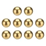QUARKZMAN 10 Stk. Kugellagerkugeln, 12,7 mm Durchmesser Präzisionsmassive Messingkugeln Industrielle Messingkugeln für Maschinen, Automobil und DIY