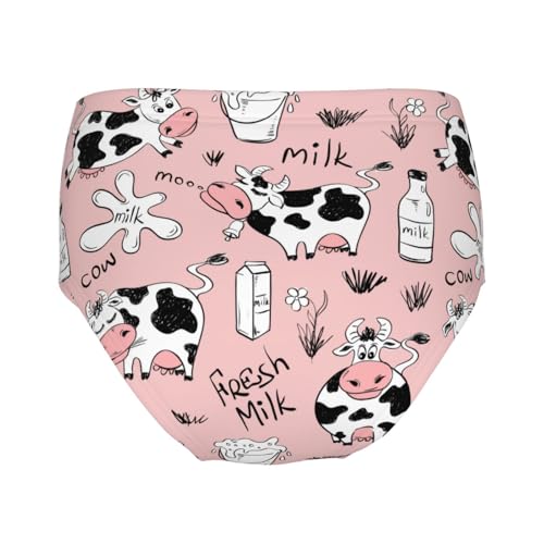 Cute Cartoon Cows Girls' Underwear Soft Cotton Little Girls Panties Comfort Briefs2
