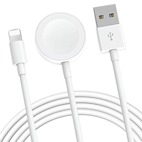 iWatch Charger Compatible with iPhone Charger, 2-in-1 Wireless Portable Charger, iPhone Watch Charger Cable for iWatch Series 5 4 3 2 1 iPhone 11/11 Pro/X /XR/XS Max/8/8Plus/7/7Plus/iPad 4/Air/M