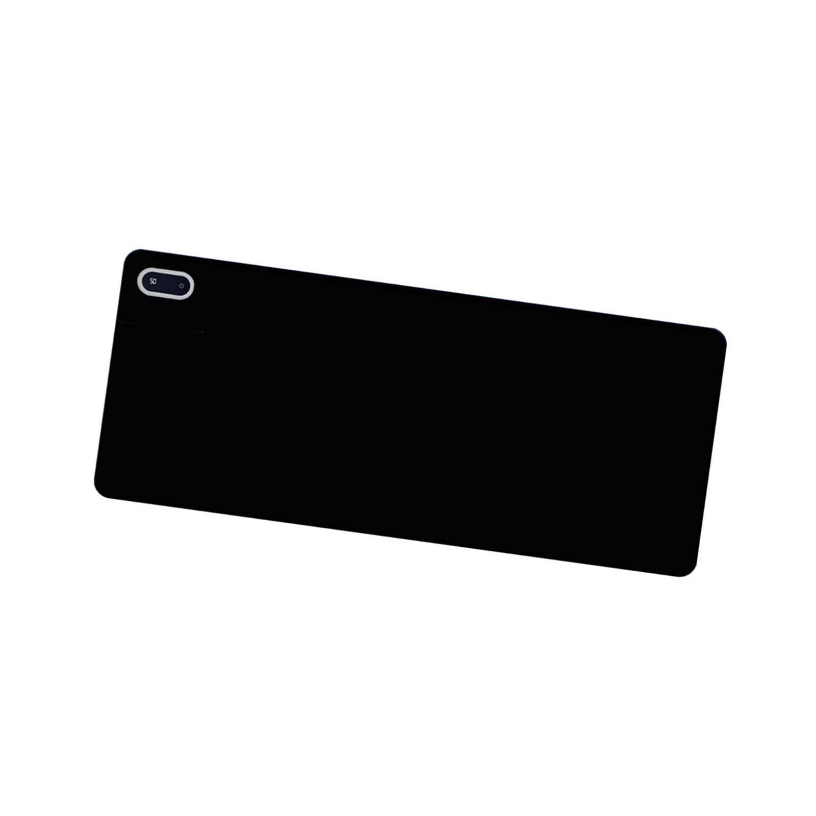 Tappetino Da Scrivania Riscaldato Scaldino Elettrico Da Ufficio Tappetino per Scrittura Sottomano in Pelle PU con Controllo Tattile Adatto per Postaz, nero 80 cm x 33 cm