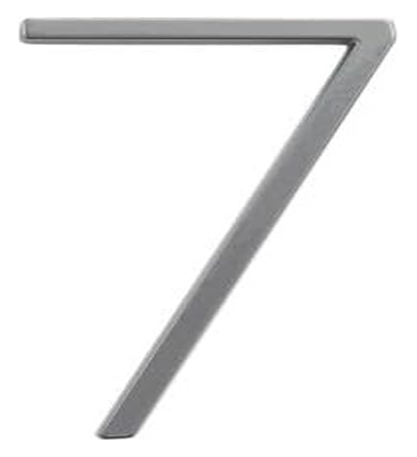Números autoadhesivos para puertas de casas exteriores aleación zinc 125mm Z125silver7