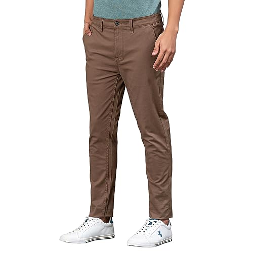 Image of Red Tape Casual Chinos for Men | Grey | Solid Woven Chinos | Skinny |Comfortable & Breathable | Durable & Moisture Absorbent | Cotton Chinos for Men