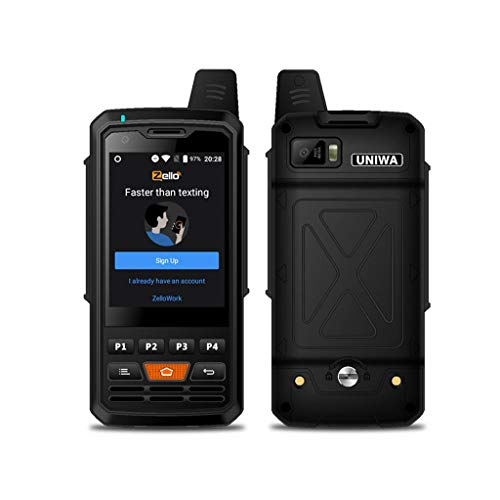 UNIWA F50 Walkie Talkie 4G 8 Kanal Faltbarer Flip Dual SIM Mobiltelefon Wasserdicht Robust Smartphone für Sicherheitsteam für Outdoor Reisen