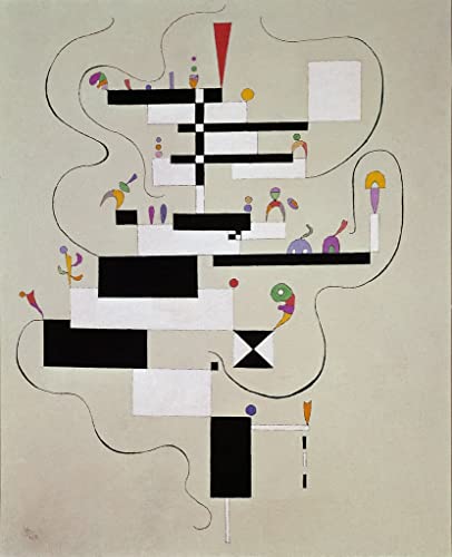 Peinture Kandinsky sur toile pour illuminer un grand salon contemporain