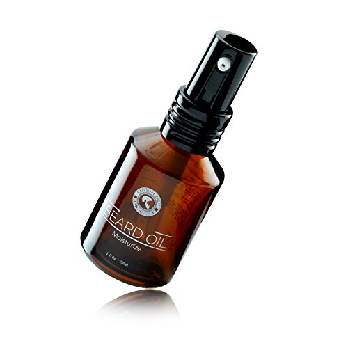Masculine Craft Co Beard Oil Scented Moisturizer and Conditioner - Best Natural Mustache Softener For Men - Castor, Baobab, Tea Tree Essential Oils - Promote Facial Hair Growth, Itchy Dandruff Removal