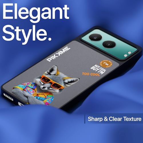 Image of Pikkme PC TPU + Printed Cool Funky Stylish Black Leopard Swag Raised Edges Camera Protection | Bumper Case for OnePlus Nord 4 5G (Design-04)