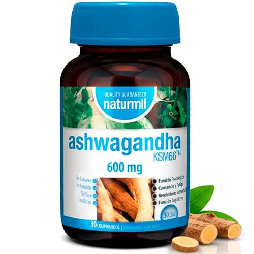 Ashwagandha KSM-66 600mg Alta Absorción - Extracto Patentado de Pura Raíz de Ashwagandha - Con Zinc y Vitaminas B - Energía, Vitalidad y Equilibrio Emocional - 30 comprimidos Dietmed