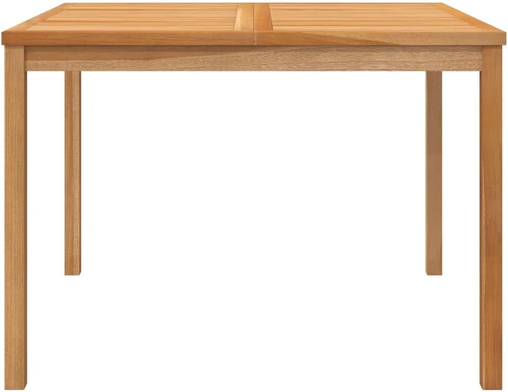 Patio Dining Table ,Garden Furniture,Leisure Table,Snack Tables,Coffee Tables,Camping Tables,Tea Tables,Game Tables,Outdoor Tables,for Balcony,Terrace,Dining Room,43.3"x43.3"x30.3" Solid Teak Wood