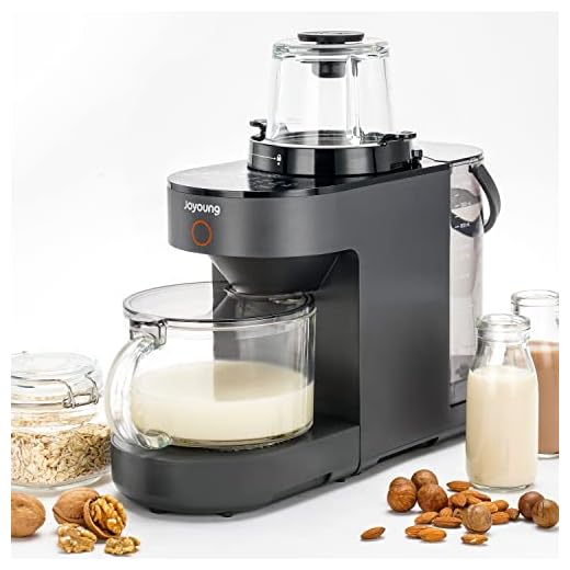 JOYOUNG Blender Fully Automatic, Soy Milk Maker, Glass Blender Cold and Hot with 8 Presets, Self-cleaning Blenders for Kitchen, Soup Maker, Almond Milk, Oat Milk, Shakes and Smoothies, Soy Milk.