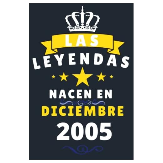 Las leyendas Nacen En Diciembre 2005: Cuaderno de notas de cumpleaños 15 años para mujer, hombre, Diario para regalo de cumpleaños ideal para abuelos, padres, madres,