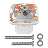 Quantité : quatre boutons de meuble conviennent à différents styles de meubles ; accessoires : vis ; facile à installer, poignée pratique