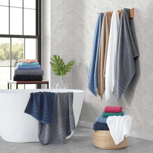 Casa Platino CP18TWLST-CGY Bath Towels 18 Piece Towel Set Includes 6 Large Bath Towels thumb #7