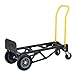 Harper Trucks 700 lb Capacity Glass Filled Nylon Convertible Hand Truck and Dolly with 10" Flat-Free Solid Rubber Wheels