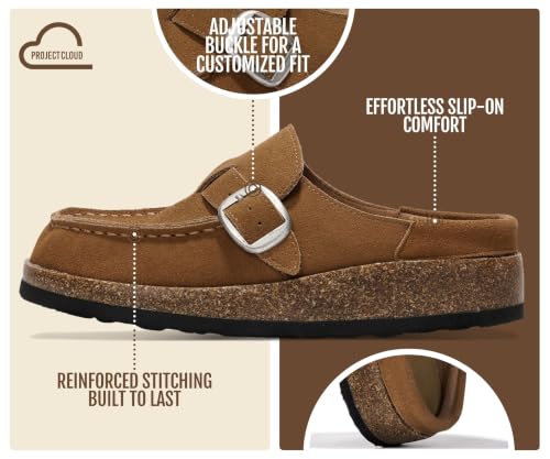 Project Cloud 100% Genuine Leather Moccasin Clogs for Women Fall Shoes by Project Cloud - Used condition - Image 3