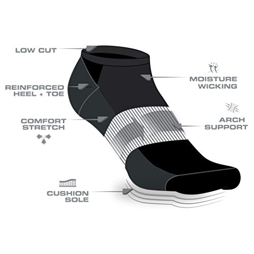 Image of Avia Women's Athletic Low Cut Socks - 10 Pack Performance Stretch Cushioned Ankle Socks for Running and Workout (4-12)