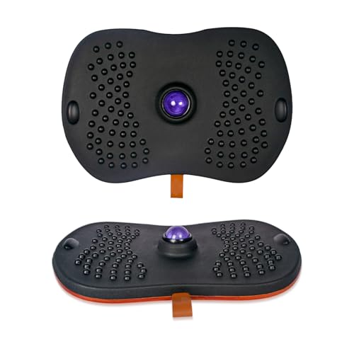 Image of Balance Board for Standing Desk with Massage Ball, Anti-Slip Wobble Board for Office & Home, 360 Rotation Wooden Core Mat for Foot Pain Relief & Anti-Fatigue, Supports 300 lbs