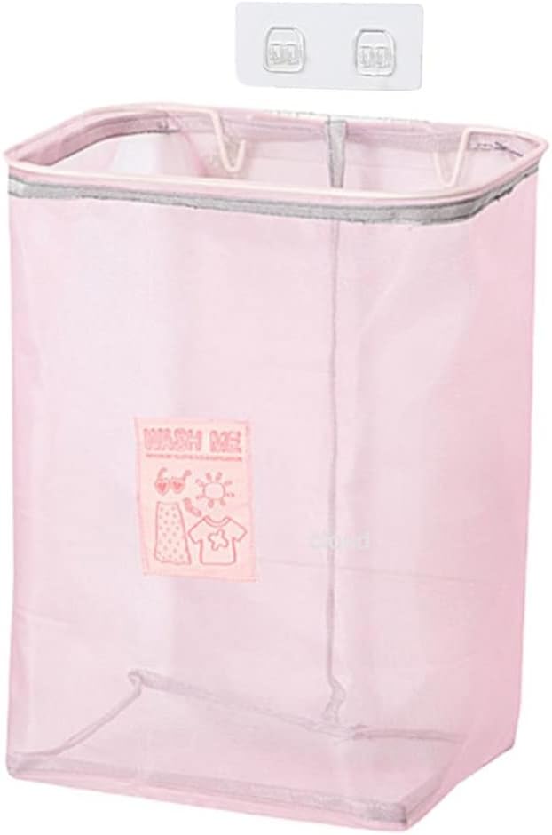 l Laundry Basket Wall Mounted Clothes Basket Large Capacity Net Yarn Laundry Bag Clothes Storage Baskets (Color : B, Size : 6.69" x 13.78" x 10.24") (C 6.69)