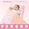 Viviland Toddler Kid Nap Mat for Preschool, Girls Pink Rainbow Slumber Bag, Daycare Sleeping Bag with Pillow and Blanket, Kindergarten Sleep Mat #5