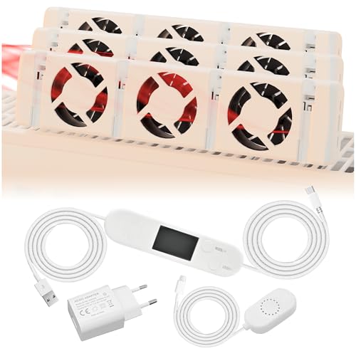 Heizkörperventilator Triple Set mit 3x Ventilator – Effizienter Lüfter für Heizkörper |...