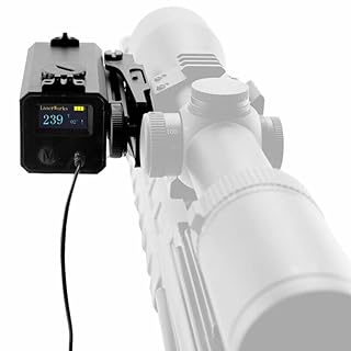 LaserWorks LE-032 Riflescope Mate rangefinder 700M Mini Tactical Outdoor Hunting Shooting Range Finder Archery Crossbow Sight Target Scope Black