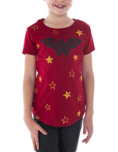 DC Comics Girls T-Shirt Wonder Woman Logo & Stars Print2