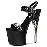 Brandneu von PleaserUSA! PleaserUSA Gogo-Platform-Heels Bondgirl-712 Mattschwarz Gr.37