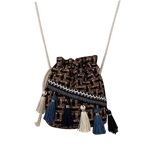 IMIKEYA Bolso de Hombro para Mujer Étnico con Borlas Bolso Bombonera de Rafia Forma de Cubo para Playa y Diario Color Aleatorio Color Aleatorio IMIKEYA Bolso de Hombro para Mujer Étnico con Borlas Bolso Bombonera de Rafia Forma de Cubo para Playa y Diario Color Aleatorio Color Aleatorio