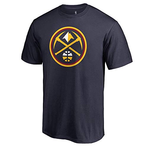 Outerstuff NBA Youth 8-20 Team Color Performance Polyester Primary Logo T-Shirt (Denver Nuggets Navy, 18-20)