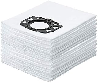 Niuzemyko 12x Vacuum Cleaner Fleer Filter Dust Bags Compatible with Karcher WD4 WD5 WD6 MV4 MV5 MV6 P Premium WD5.200 MP WD5.600 MP WD6P Car Renovation Vac WD 4.290 Wet & Dry 2.863-006.0 28630060