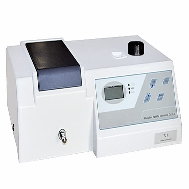 GOYOJO 721 Laboratory Vis Spectrophotometer - Wavelength Range 325-1050nm - High Precision Analysis Instrument for Factories, Mines, Schools, and Research