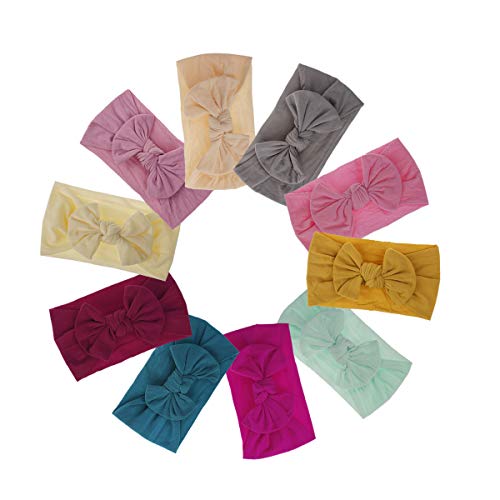 Baby Girl Headbands Newborn Infant Toddler Hairbands and Bows Child Hair Accessories (2019LXZD-10pcs)