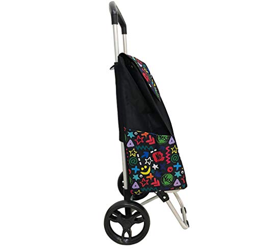 Carrito plegable con ruedas para compras liviano miniatura 7